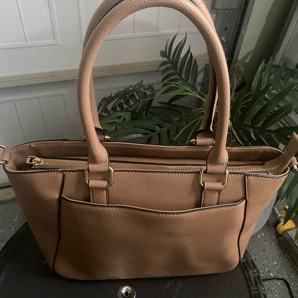 Bass Tan Satchel Bag